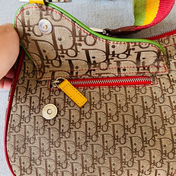 Christian Dior Rasta Trotter Double Saddle Bag - Picture 13 of 16